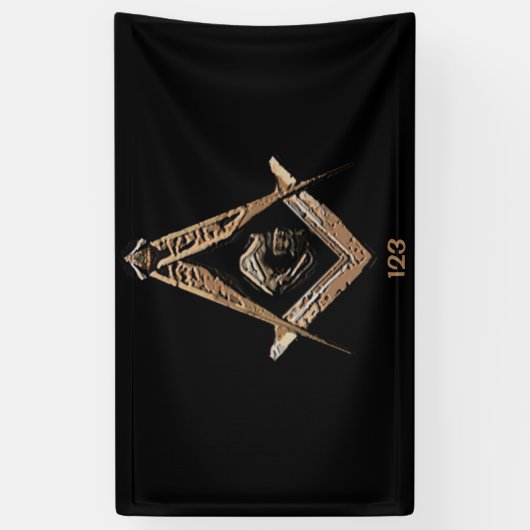 Masonic Minds (GoldenBrownish) Banner (Vertikal)