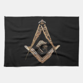 Masonic Minds (GoldenBrownish) Geschirrtuch (Horizontal)