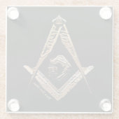 Masonic Minds (GoldenBrownish) Glasuntersetzer (Rückseite)