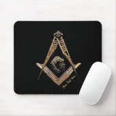 Masonic Minds (GoldenBrownish) Mousepad (Mit Mouse)