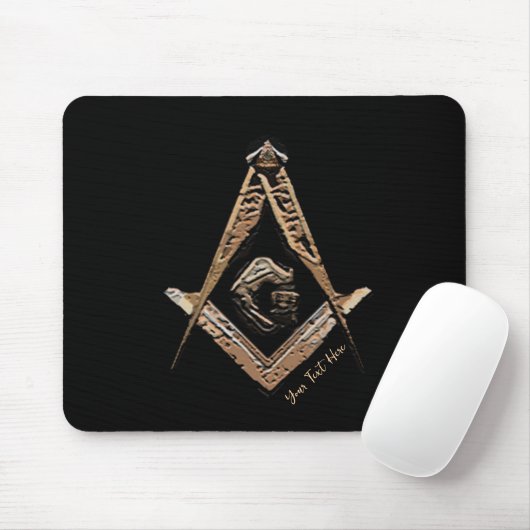 Masonic Minds (GoldenBrownish) Mousepad (Mit Mouse)