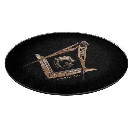 Masonic Minds (GoldenBrownish) Schneidebrett (Ecke)