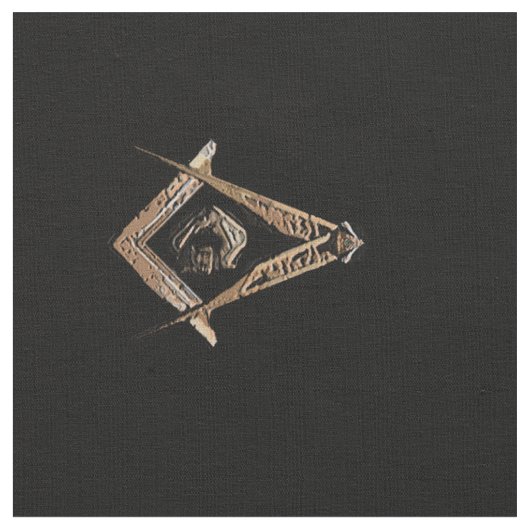 Masonic Minds (GoldenBrownish) Stoff (Nahaufnahme)
