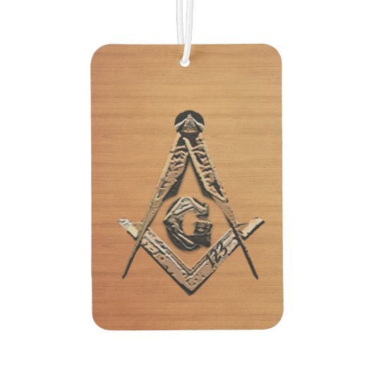 Masonic Minds (GoldenWooded) Autolufterfrischer (Rückseite)