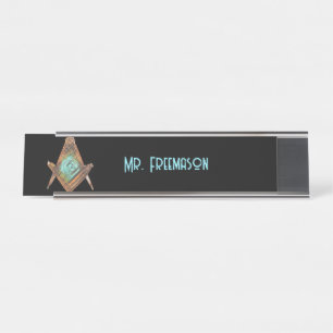 Masonic Minds (MysteriousSs) Schreibtischnamensplakette