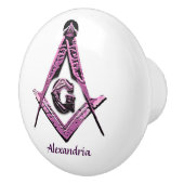 Masonic Minds (Pink) Keramikknauf (Rechts)
