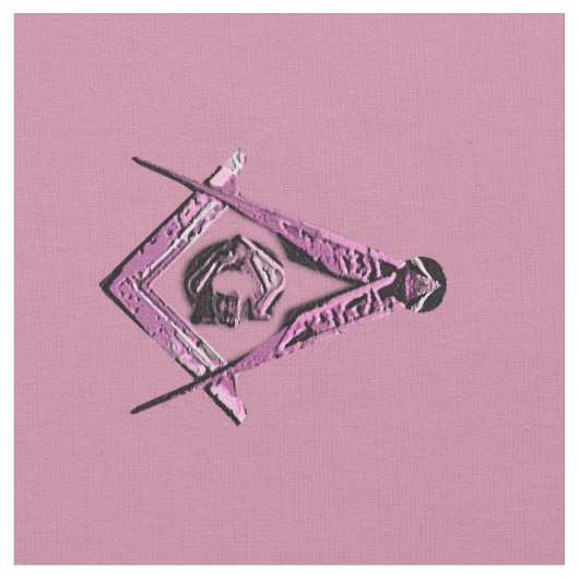 Masonic Minds (Pink) Stoff (Nahaufnahme)