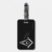 Masonic Minds (Silvery) Gepäckanhänger (Rückseite vertikal)