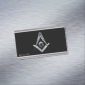 Masonic Minds (Silvery) Magnetische Visitenkarte (Beispiel)