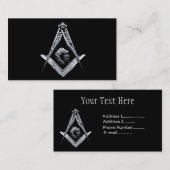 Masonic Minds (Silvery) Visitenkarte (Vorne/Hinten)