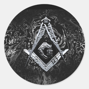 Masonic Minds (SilverySwish) Runder Aufkleber