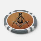 Masonic Minds (Wooded) Pokerchips (Einzeln)