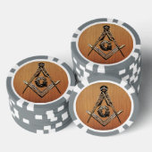 Masonic Minds (Wooded) Pokerchips (Stapel)