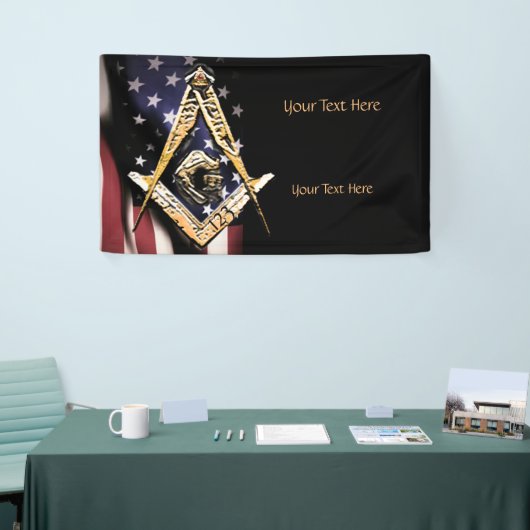 Masonic Minds (YellowSwish)USA Banner (Messeveranstaltung)
