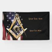 Masonic Minds (YellowSwish)USA Banner (Horizontal)