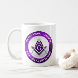 Masonic Mug Purple Kaffeetasse