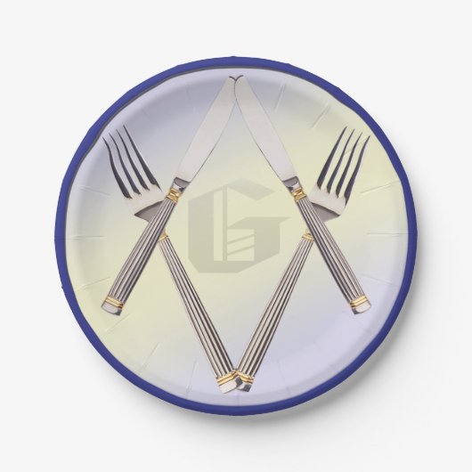 Masonic Paper Plate Pappteller (Vorderseite)