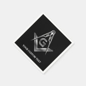 Masonic Party Supplies | Personalisiert Napkins Serviette (Ecke)