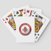 Masonic Playing Cards Red Spielkarten (Rückseite)