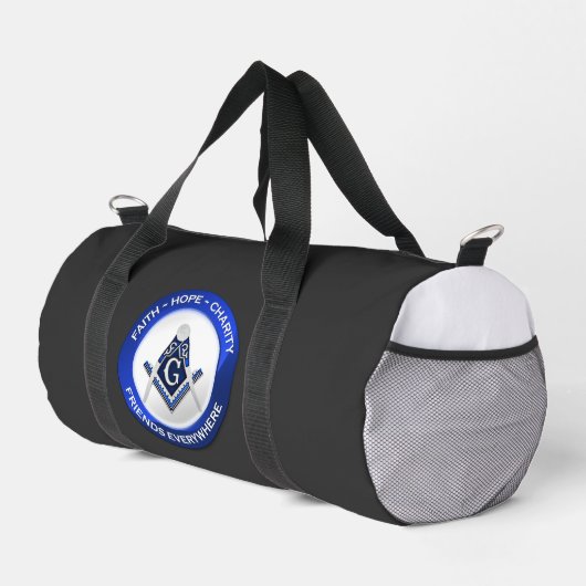 Masonic Print Gym Bag Duffle Bag (Rechte Ecke)