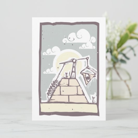 Masonic Pyramid Einladungen (Stehend Vorderseite)