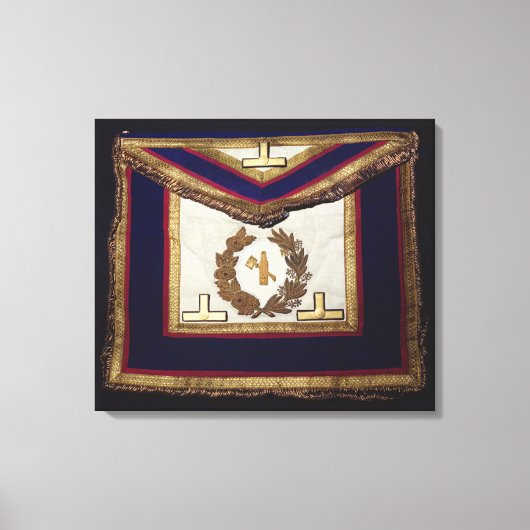 Masonic Regalia, vom Orden von Turin Leinwanddruck (Vorderseite)
