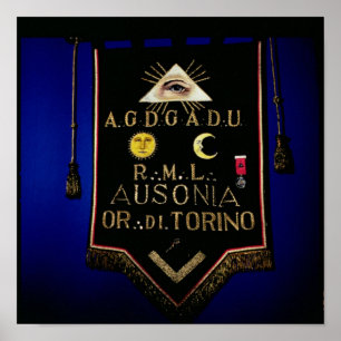 Masonic Regalia, vom Orden von Turin Poster