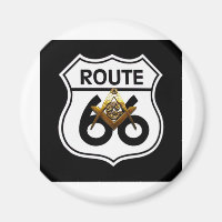 Masonic Route 66 Schild