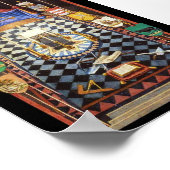 Masonic Royal Arch Tracing Board - Mittel Poster (Ecke)