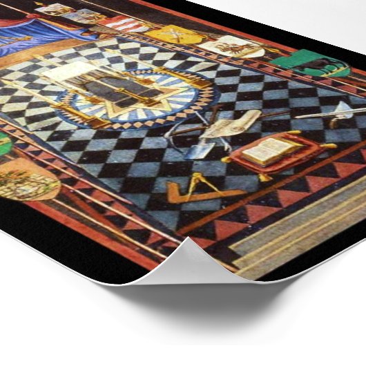 Masonic Royal Arch Tracing Board - Mittel Poster (Ecke)