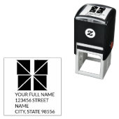 Masonic Rücksendeadresse Gummi Briefmarke Permastempel (Beispiel)