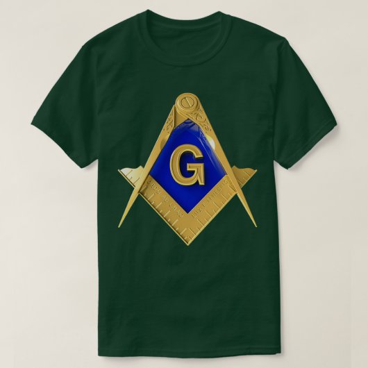 Masonic Shirt Square Compass Freemason Lodge Shirt (Design vorne)