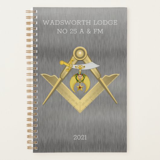 Masonic Shriners Personalisiert Planer (Vorderseite)