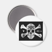 Masonic Skull & Bones, Square and Compass, Trowel, Magnet (Vorderseite/Rückseite)