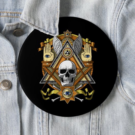 Masonic Skull Button (Beispiel)