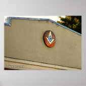 Masonic Square & Compass Poster (Vorne)
