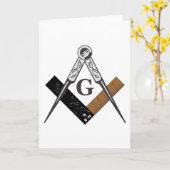 Masonic Square und Compass Karte (Gelbe Blume)