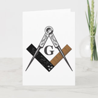 Masonic Square und Compass Karte