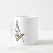 Masonic Square und Compass-Tasse Kaffeetasse (Vorderseite Links)