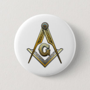 Masonic Square und Compasses Button