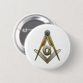 Masonic Square und Compasses Button (Vorne & Hinten)