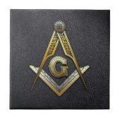 Masonic Square und Compasses Fliese (Vorderseite)