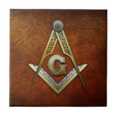 Masonic Square und Compasses Fliese (Vorderseite)