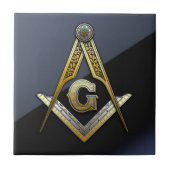 Masonic Square und Compasses Fliese (Vorderseite)