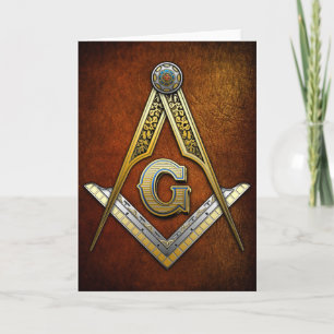 Masonic Square und Compasses Karte