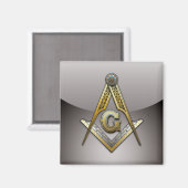 Masonic Square und Compasses Magnet (Vorderseite/Rückseite)