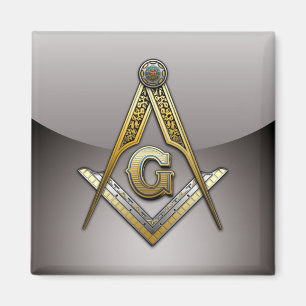 Masonic Square und Compasses Magnet