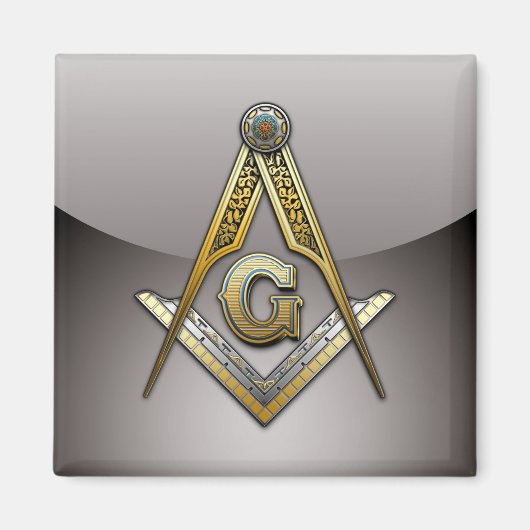 Masonic Square und Compasses Magnet (Vorne)