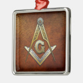 Masonic Square und Compasses Ornament Aus Metall (Links)