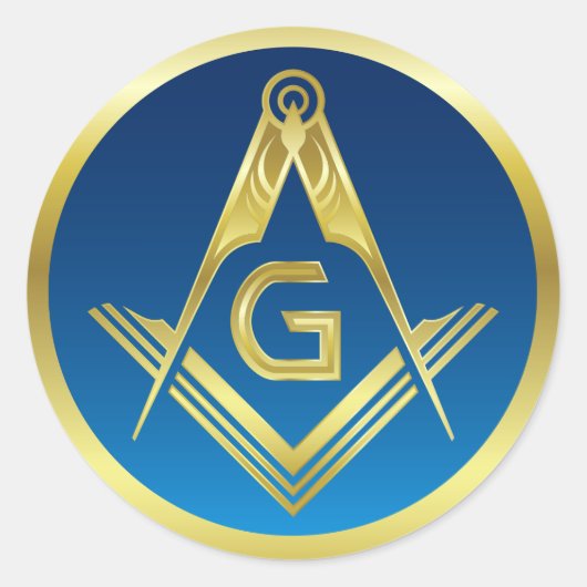 Masonic Stickers | Freimaurerplatz und Kompass (Vorderseite)